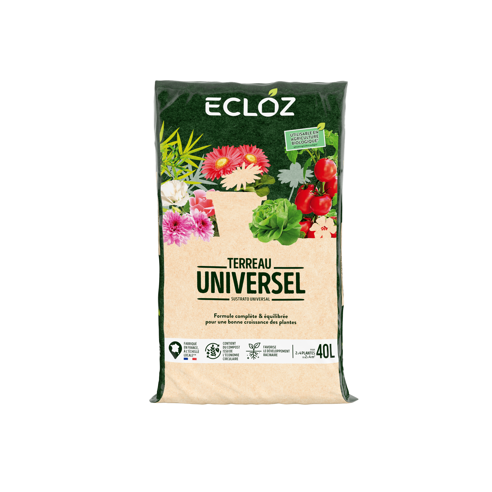 Ecloz - Terreau universel 40L - ECLOZ - Image 3