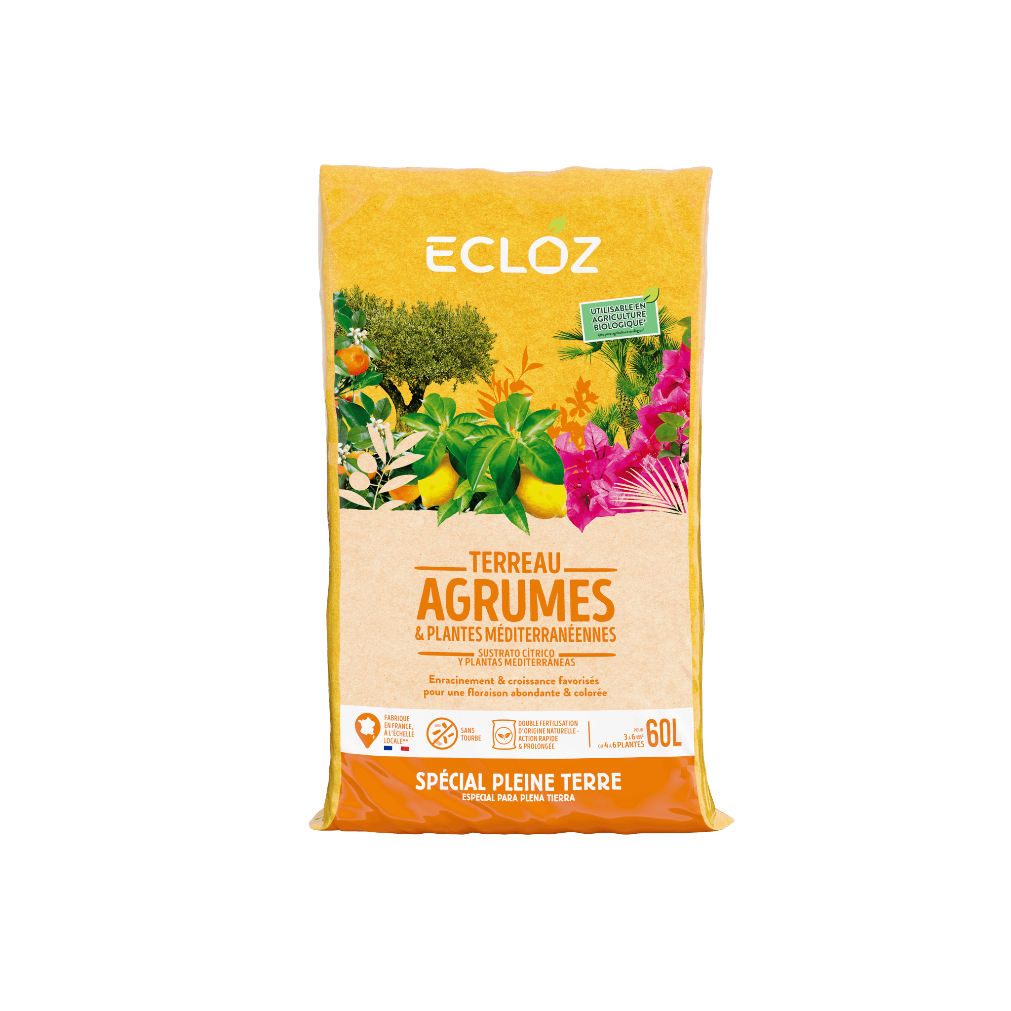 Ecloz - Terreau plantes méditérranéennes pleine terre 60L - ECLOZ - Image 3
