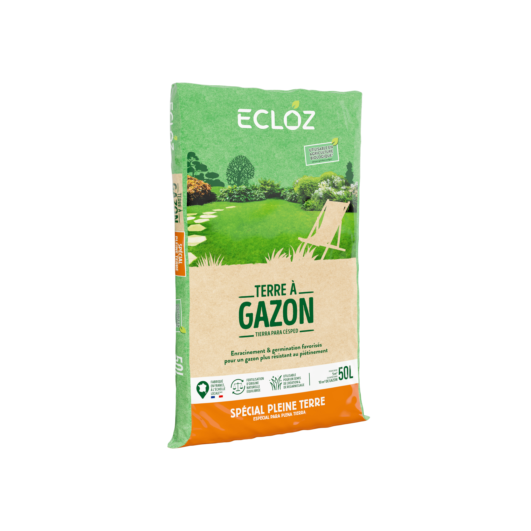 Ecloz - Terre à gazon 50 L - ECLOZ