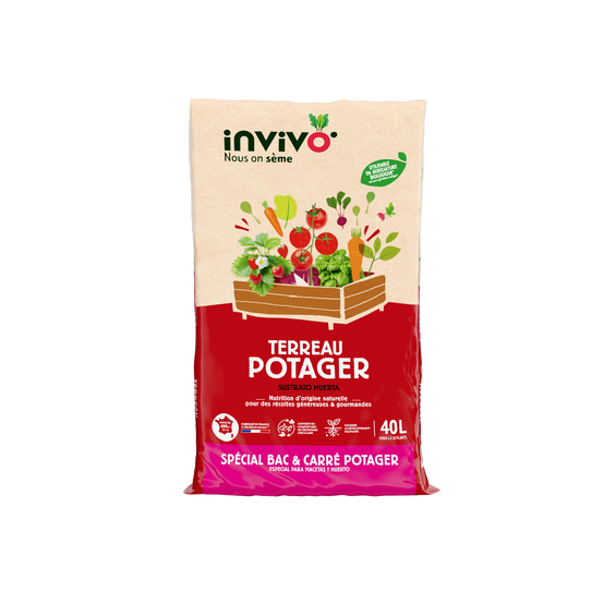 Invivo Nous On Sème - Terreau potager, bac et carré potager 40L - INVIVO Nous on sème - Image 3