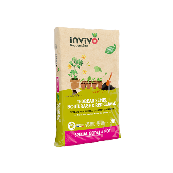 Invivo Nous On Sème - Terreau semis bouturage 20 L - INVIVO Nous on sème - Image 1