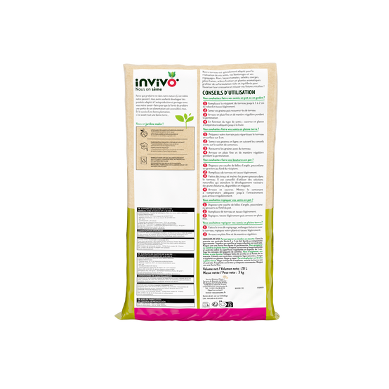 Invivo Nous On Sème - Terreau semis bouturage 20 L - INVIVO Nous on sème - Image 3