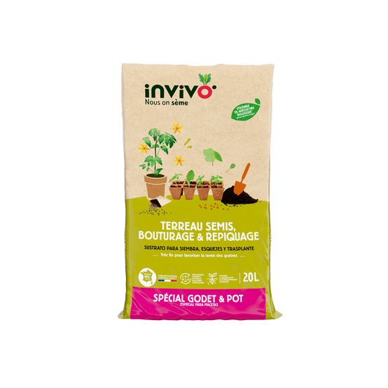 Invivo Nous On Sème - Terreau semis bouturage 20 L - INVIVO Nous on sème - Image 2