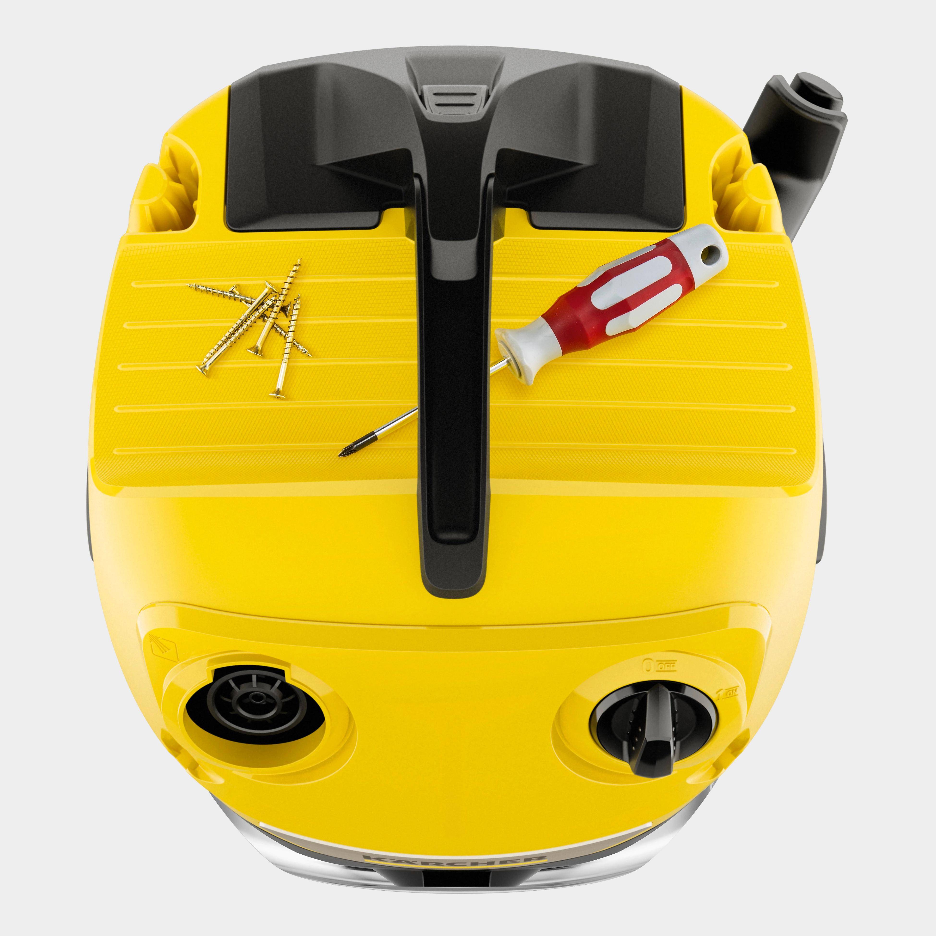 Aspirateur eau et poussière acier inoxydable jaune L.38.4 cm l.36.5 cm H.52.4 cm - Karcher - Image 7