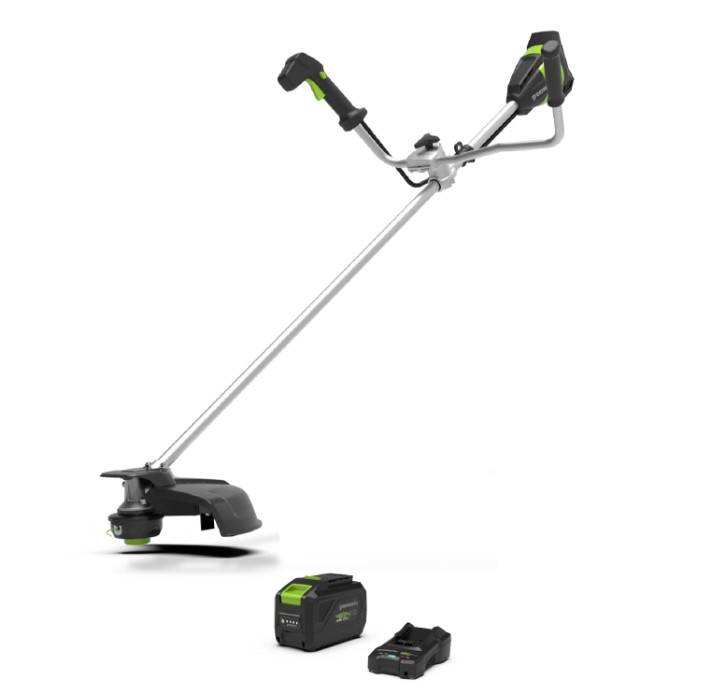 Greenworks - Débroussailleuse 48V BRUSHLESS guidon double + harnais (KIT 1x4Ah)  - GREENWORKS
