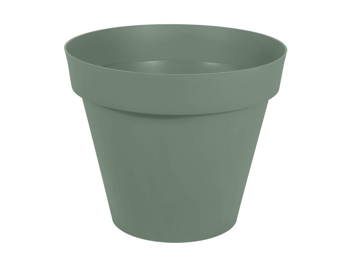 Pot de fleur rond Toscane polypropylène vert laurier Ø100xH.79 cm - Eda plastiques