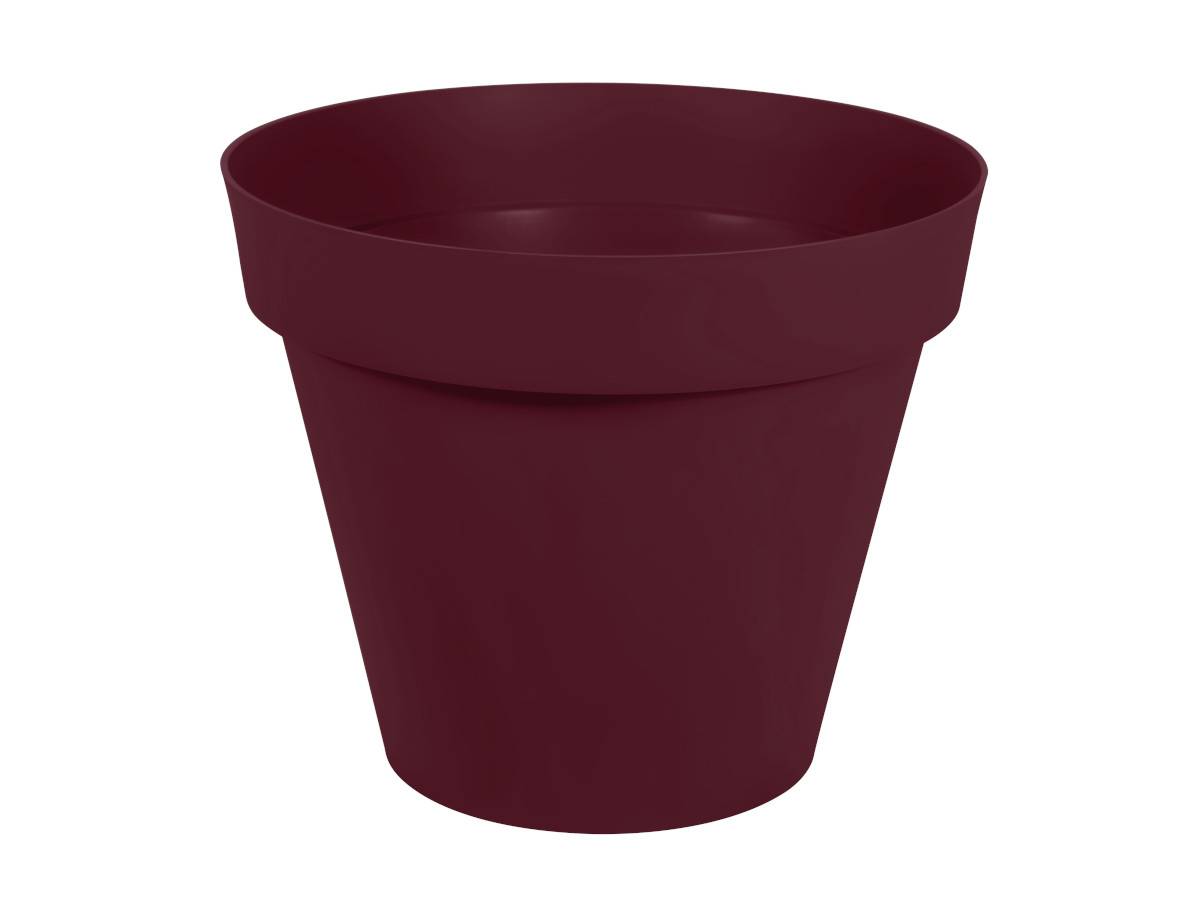 Pot de fleurs rond polypropylène rouge Ø80xH.66 cm Toscane - Eda plastiques - Image 1