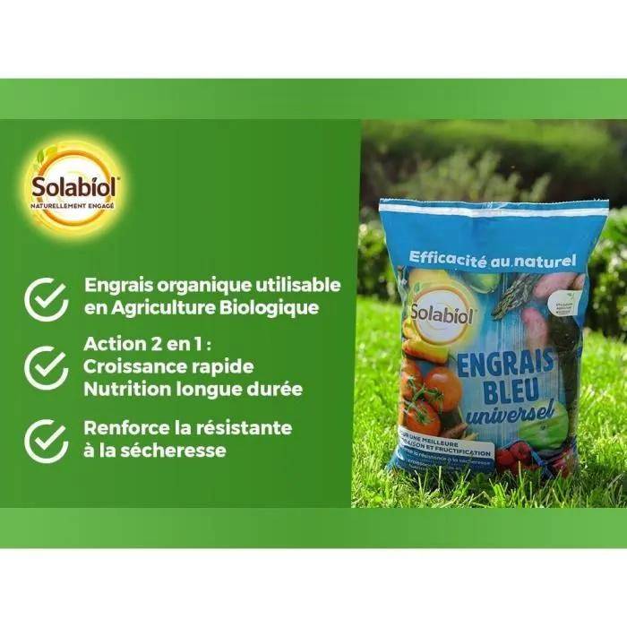 Engrais bleu universel micro-granulés sans poussière 4 kg - Solabiol - Image 3