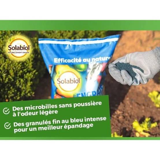 Engrais bleu universel micro-granulés sans poussière 4 kg - Solabiol - Image 2