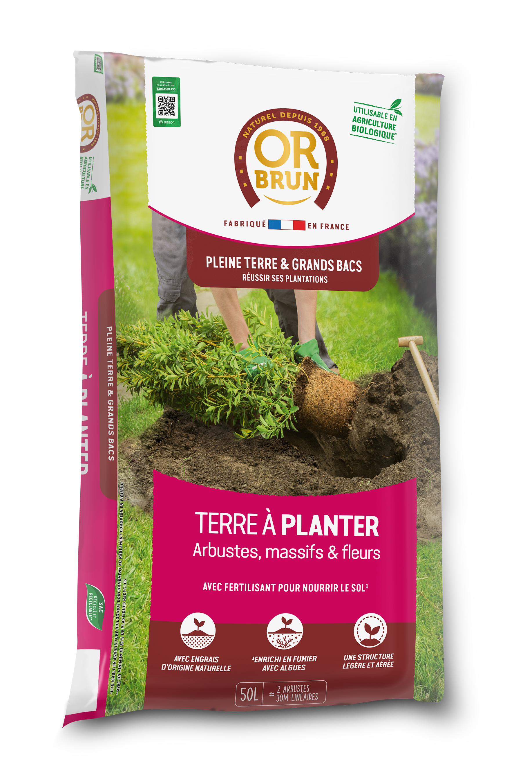 Or Brun - TERRE A PLANTER 50L