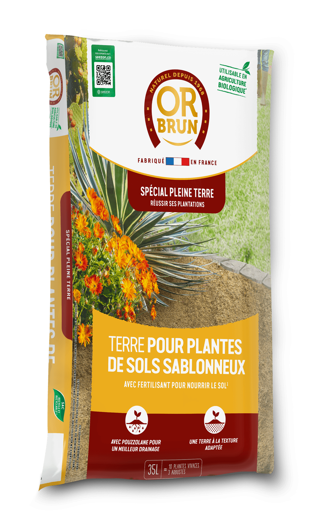 Or Brun - TERRE POUR PLANTES DE SOLS SABLONNEUX