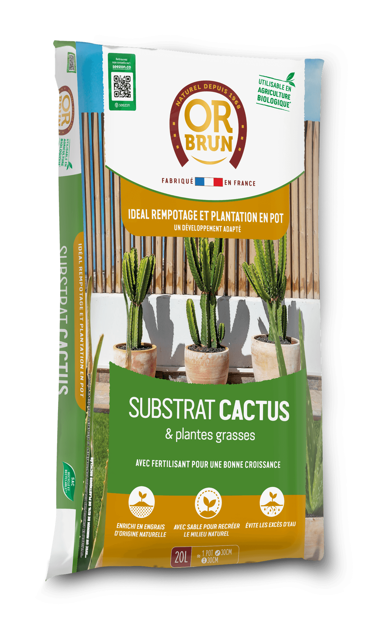 Or Brun - SUBSTRAT CACTUS