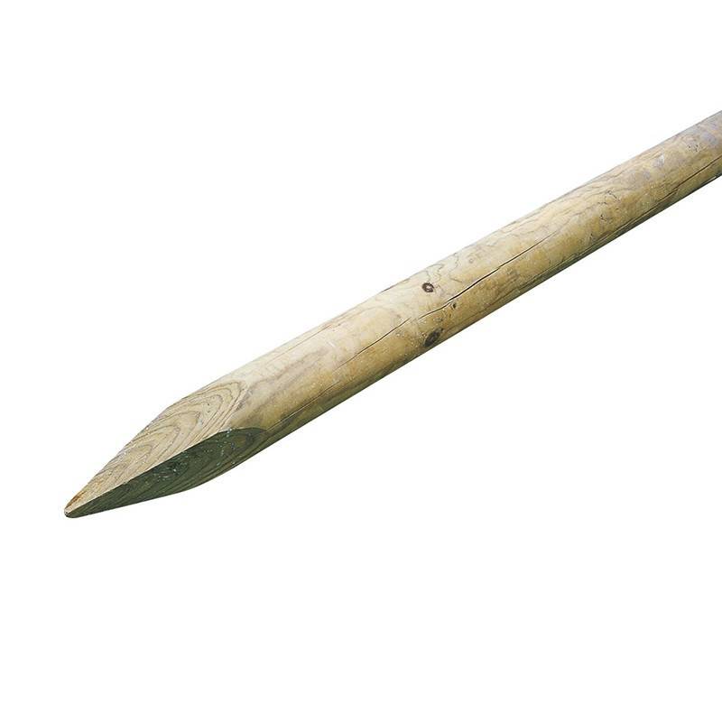 Cerland - Tuteur potager en bois massif brun naturel Ø27x1000 mm - CERLAND - Image 2