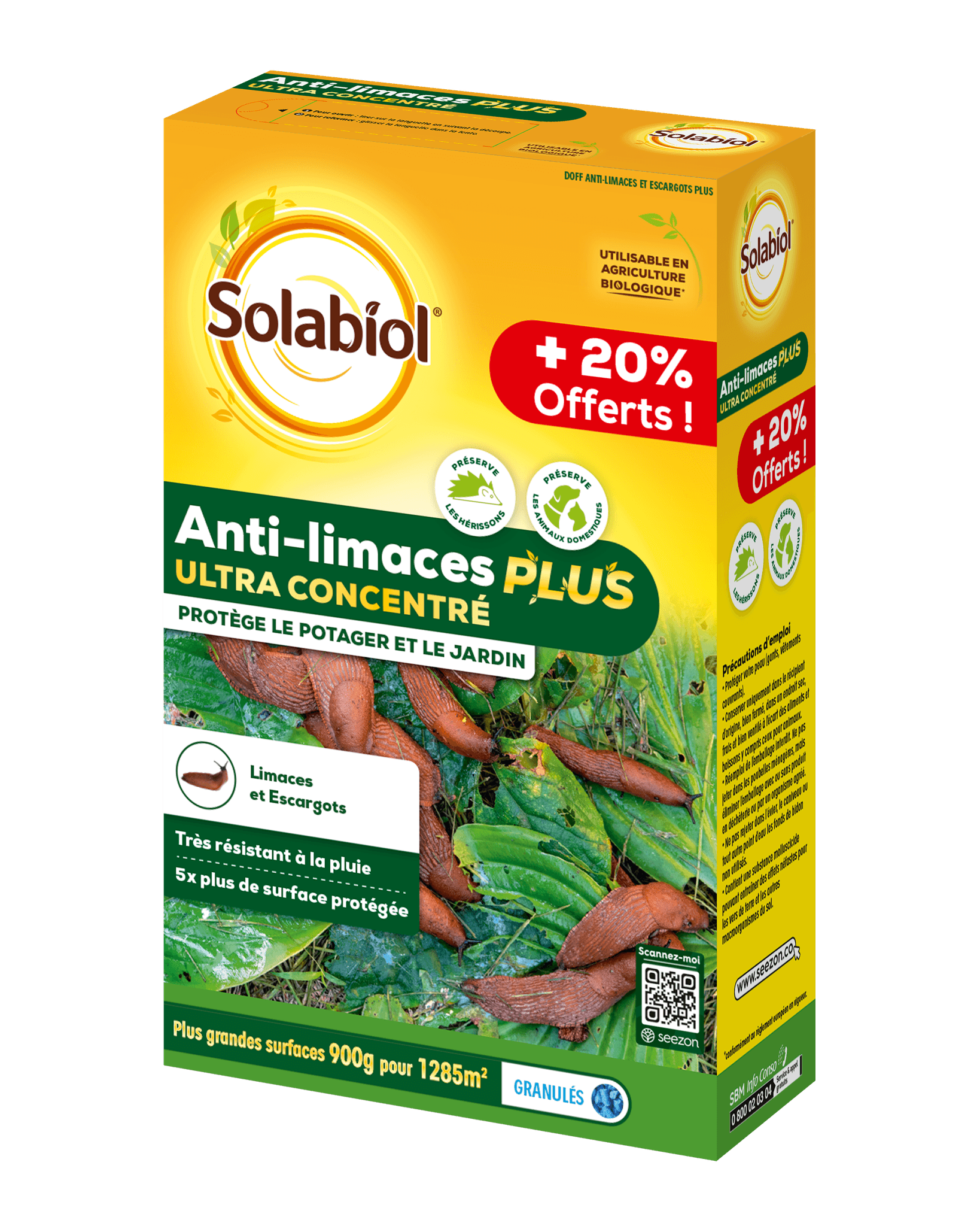 Solabiol - Anti-limaces ultra concentre 750g +20% gratuit - SOLABIOL
