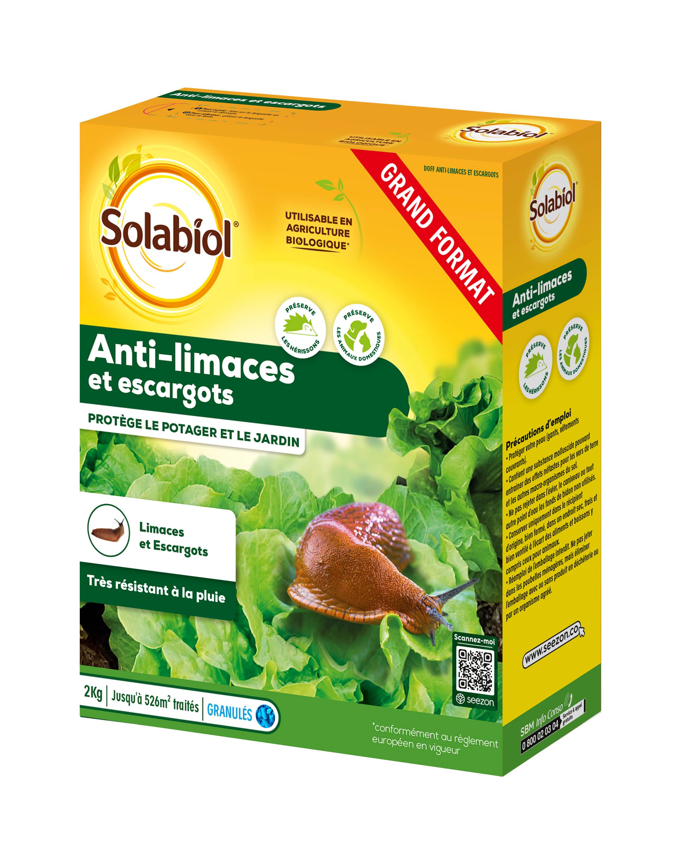 Solabiol - ANTI-LIMACES ET ESCARGOTS 2 KG SOLABIOL - Image 2