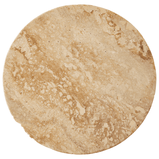 Plateau sur pied travertin H.10 cm - ECLOZ - Image 3