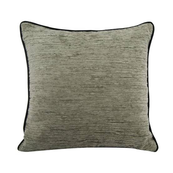 Ecloz - Coussin chenille vert pourtour noir - ECLOZ