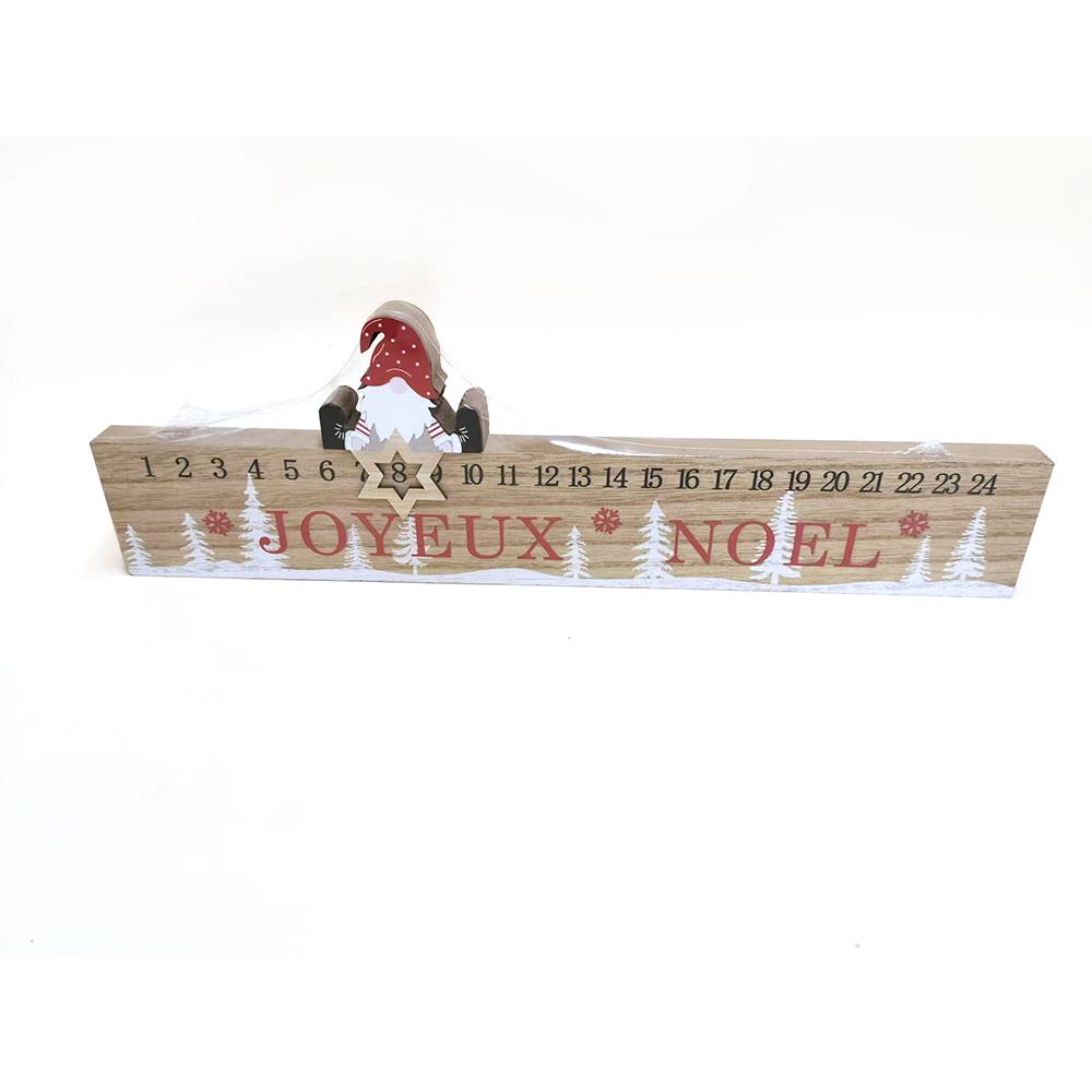 Ecloz - Calendrier de Noël décoratif à poser en bois - ECLOZ