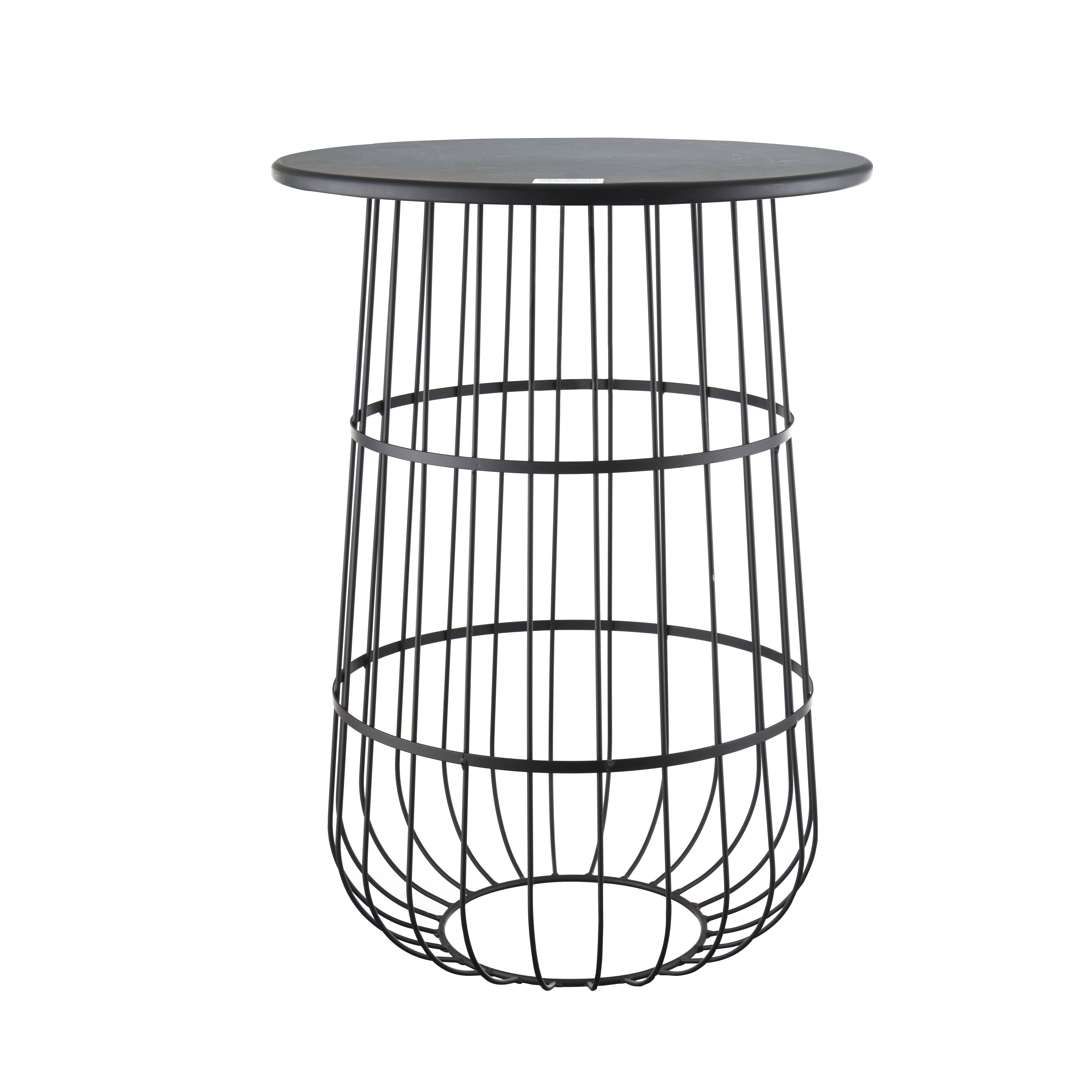 Ecloz - Porte-plantes rond filaire en métal noir H.54 cm - ECLOZ - Image 1