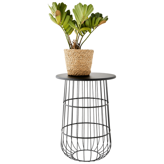Ecloz - Porte-plantes rond filaire en métal noir H.54 cm - ECLOZ - Image 3