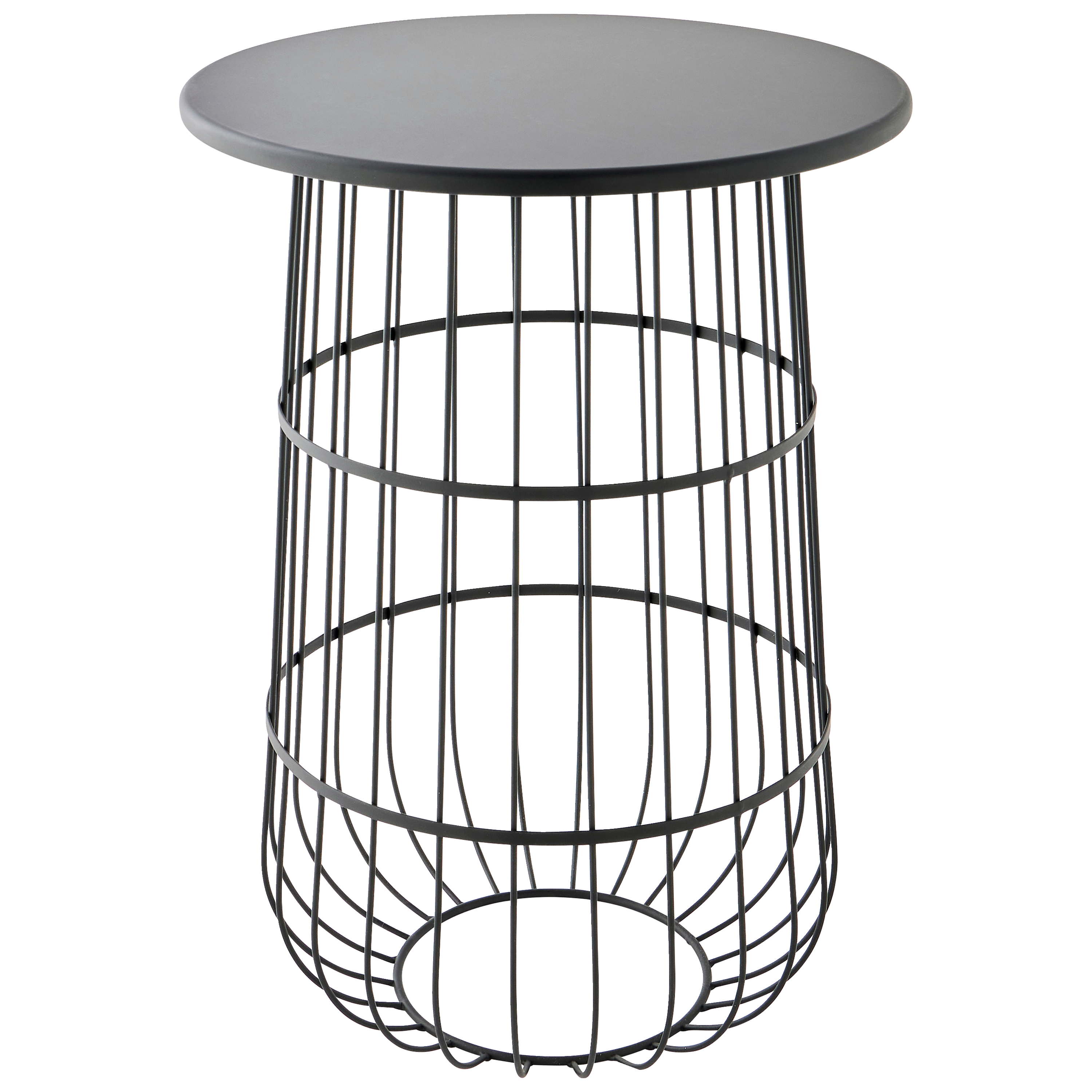 Ecloz - Porte-plantes rond filaire en métal noir H.54 cm - ECLOZ - Image 2
