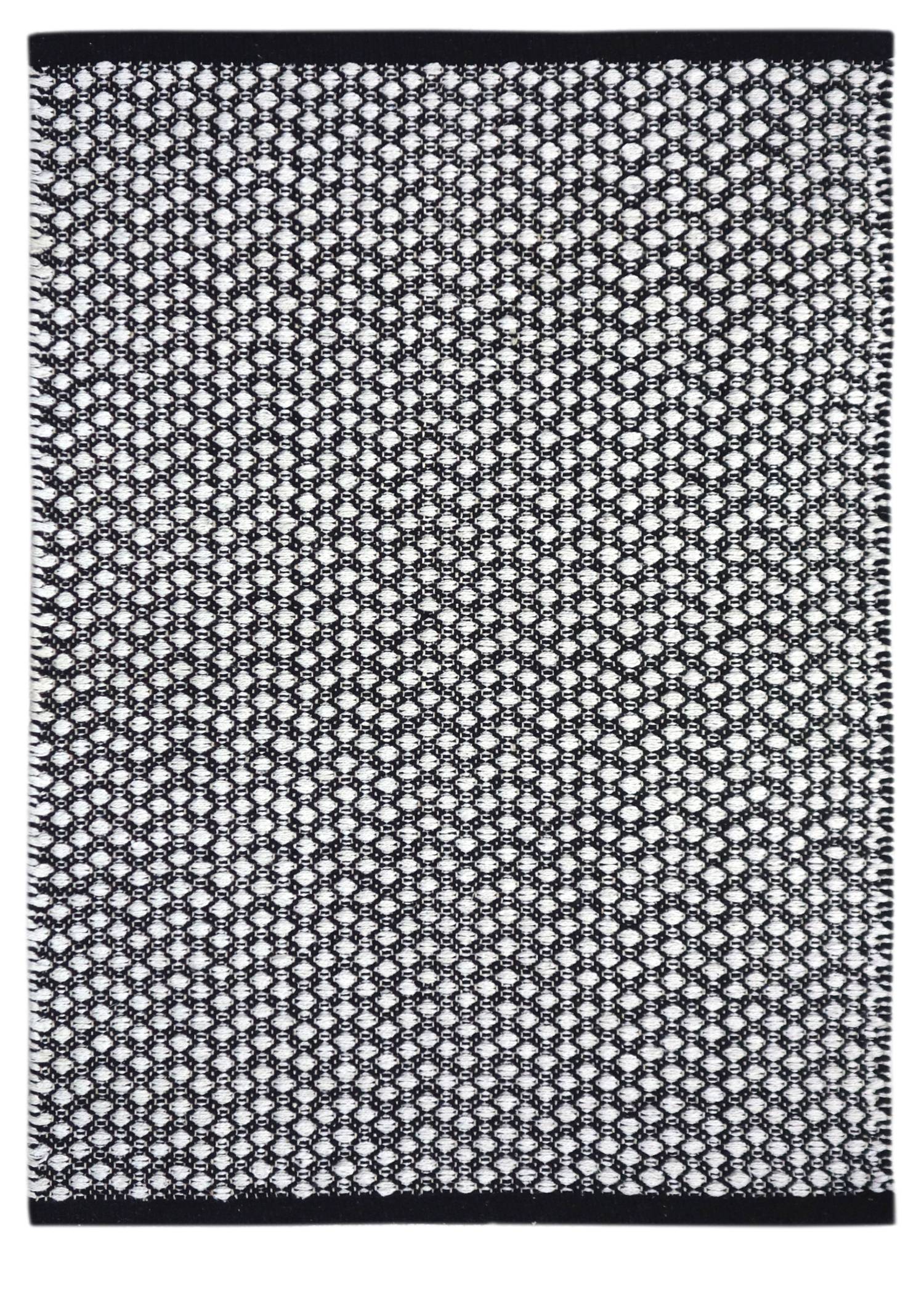 Ecloz - Tapis noir en coton L.80 x l.50 cm - ECLOZ