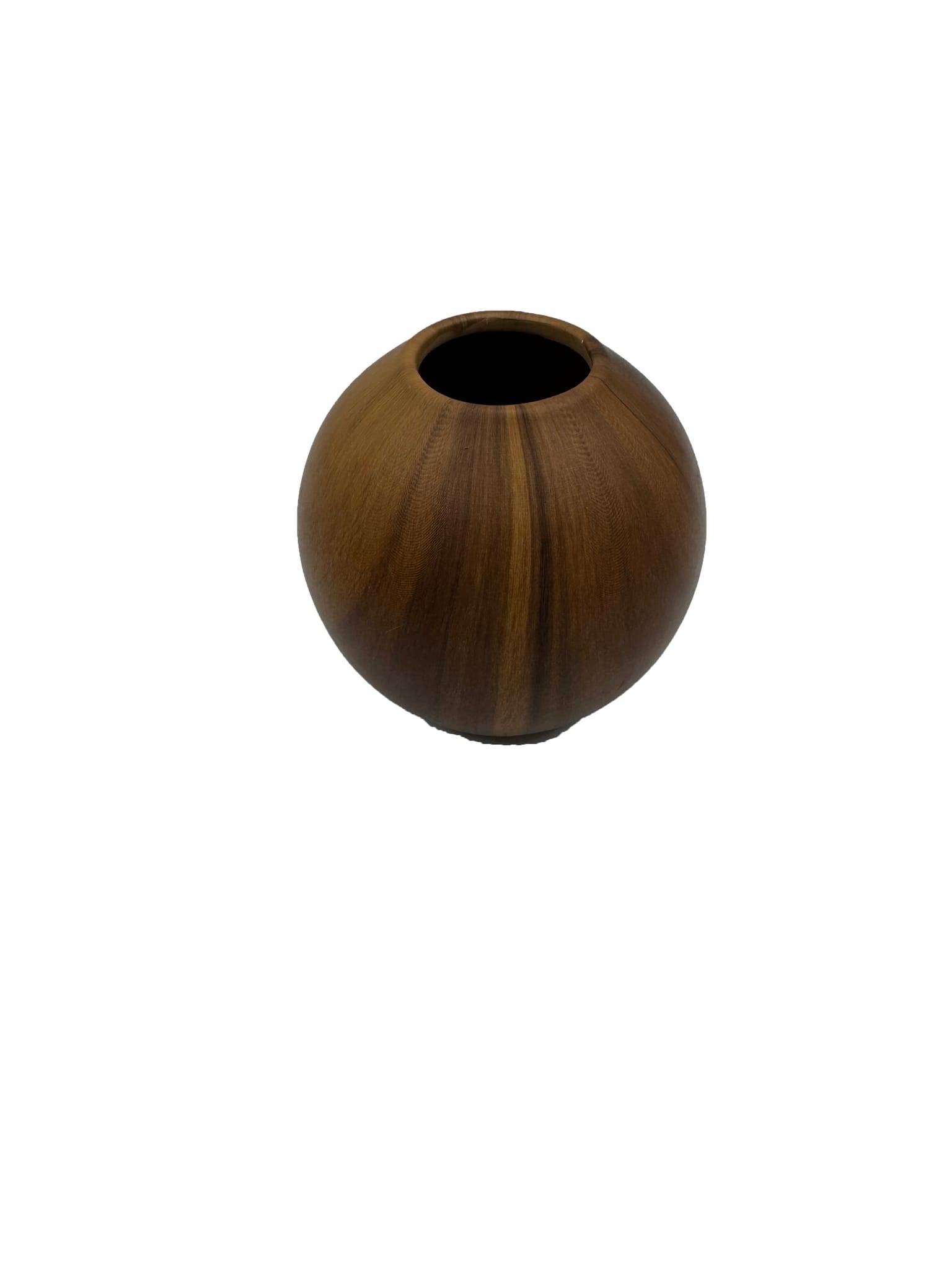 Vase effet bois en boule - ECLOZ - Image 1