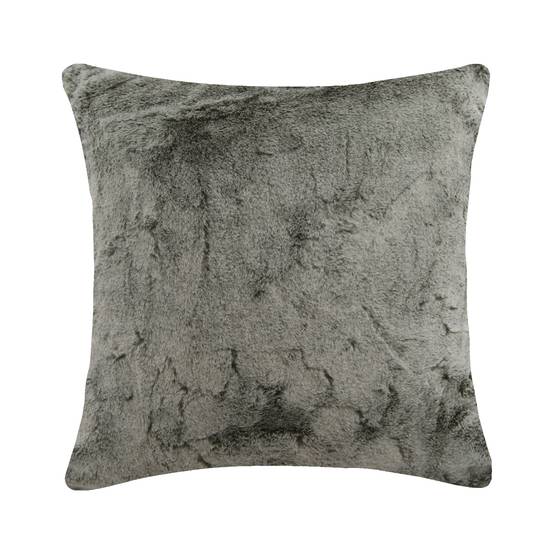Ecloz - Coussin imitation fourrure vert L.45 x l.45 cm - ECLOZ