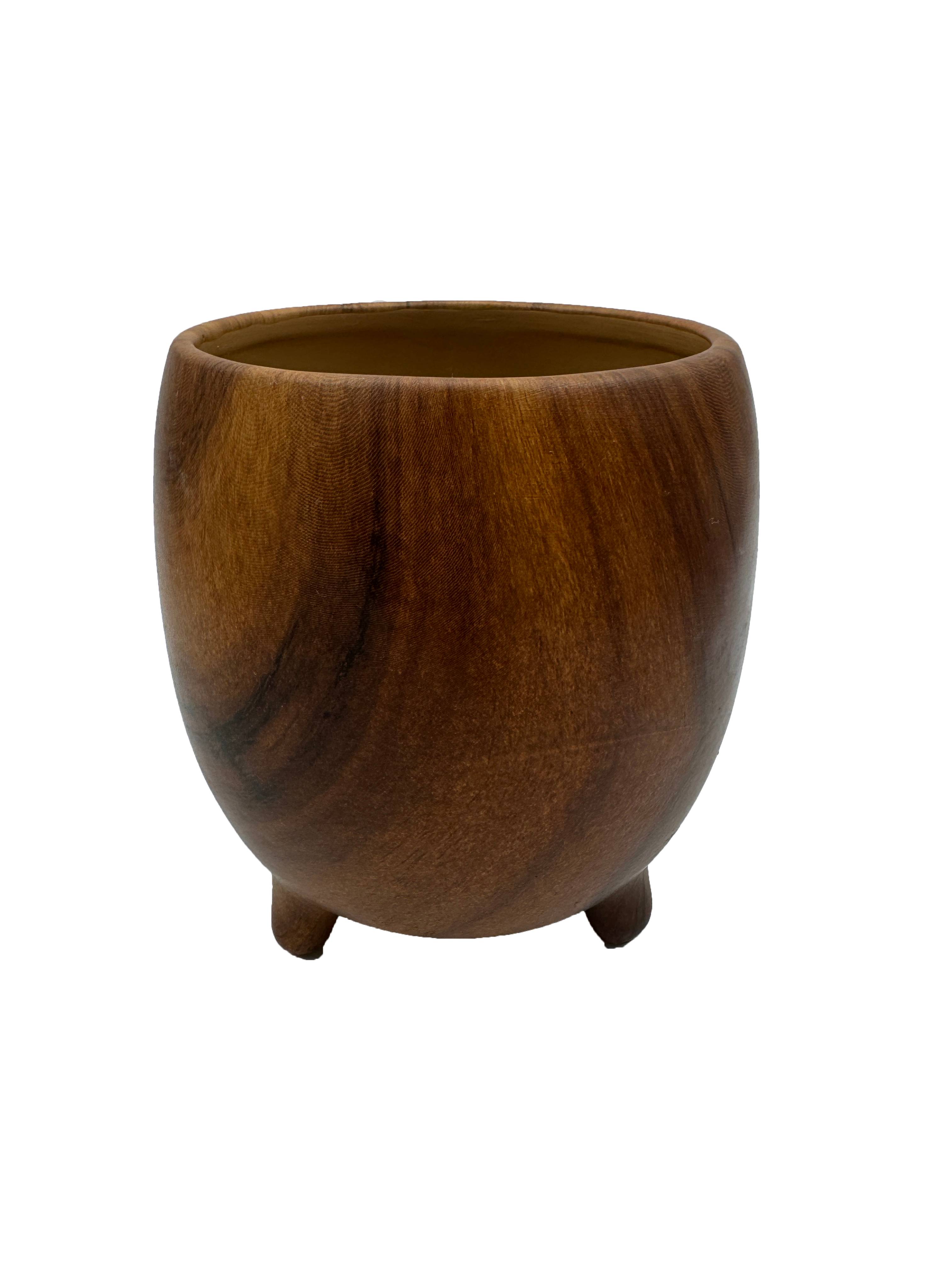 Ecloz - Cache-pot en céramique effet bois - ECLOZ