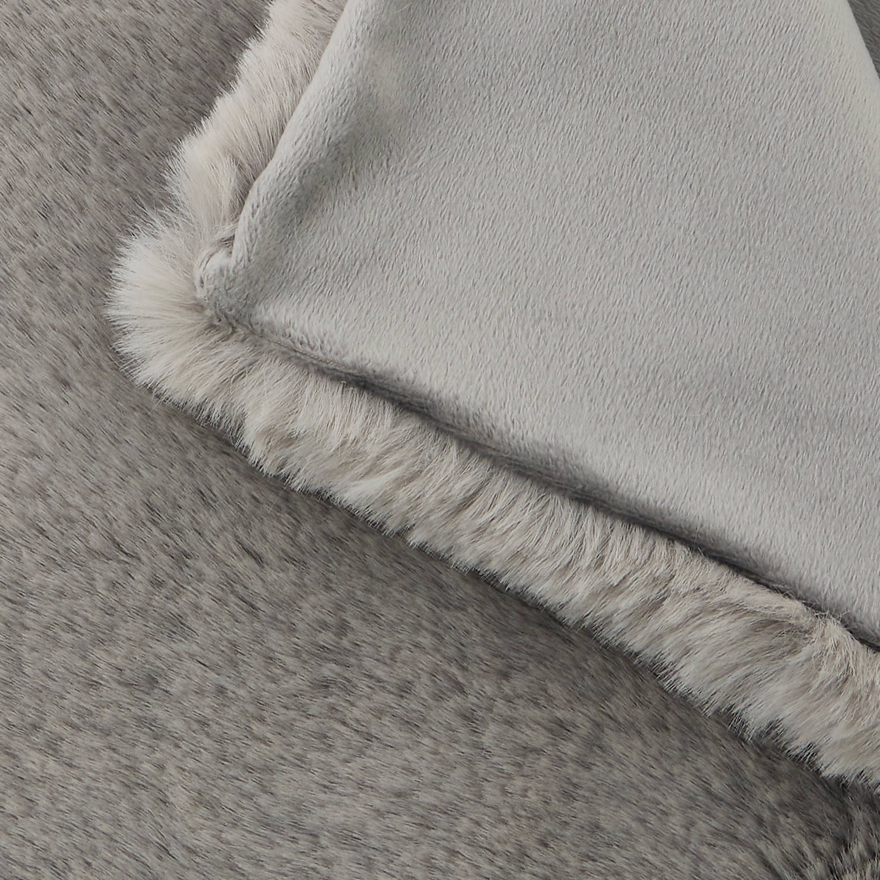 Ecloz - Plaid imitation fourrure gris - ECLOZ - Image 4