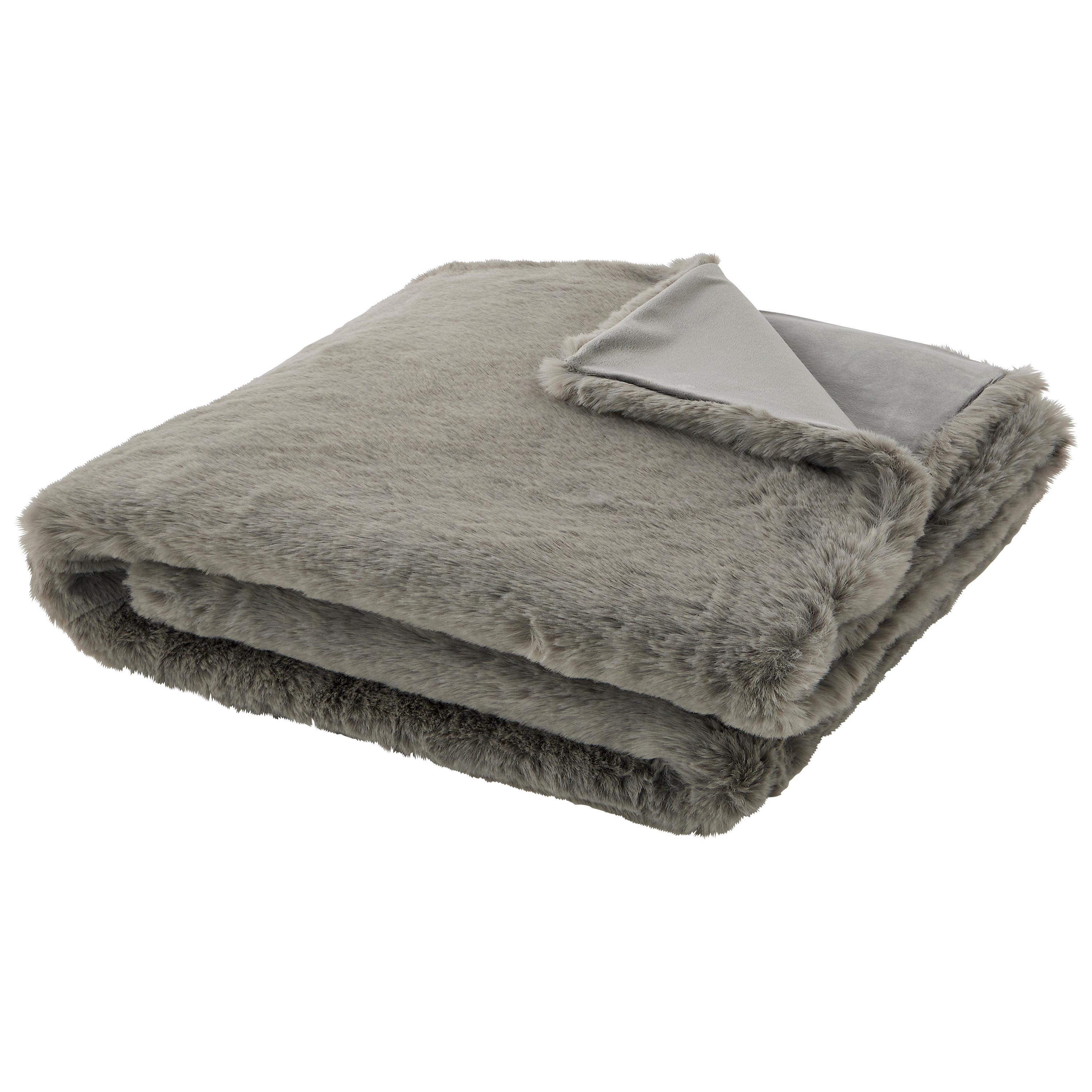 Ecloz - Plaid imitation fourrure gris - ECLOZ - Image 1