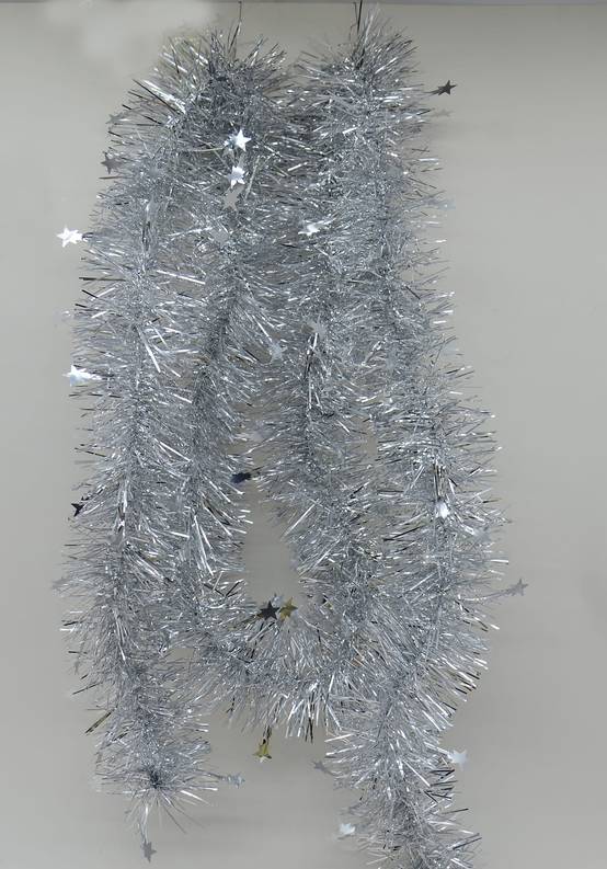Ecloz - Guirlande de Noël argentée avec petites étoiles - ECLOZ - Image 1