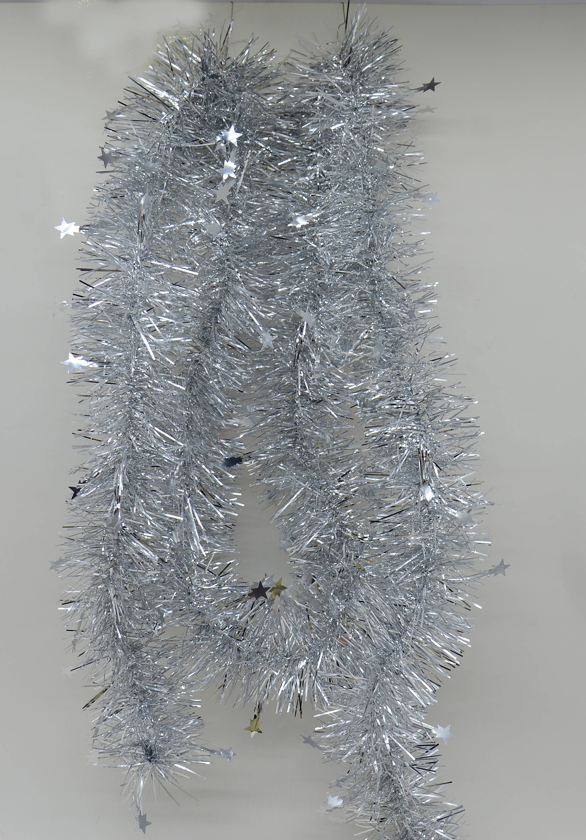Ecloz - Guirlande de Noël argentée avec petites étoiles - ECLOZ - Image 1
