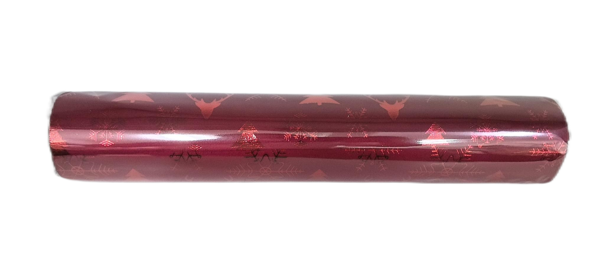 Ecloz - Chemin de table rouge motif cerf L.300 cm - ECLOZ - Image 1