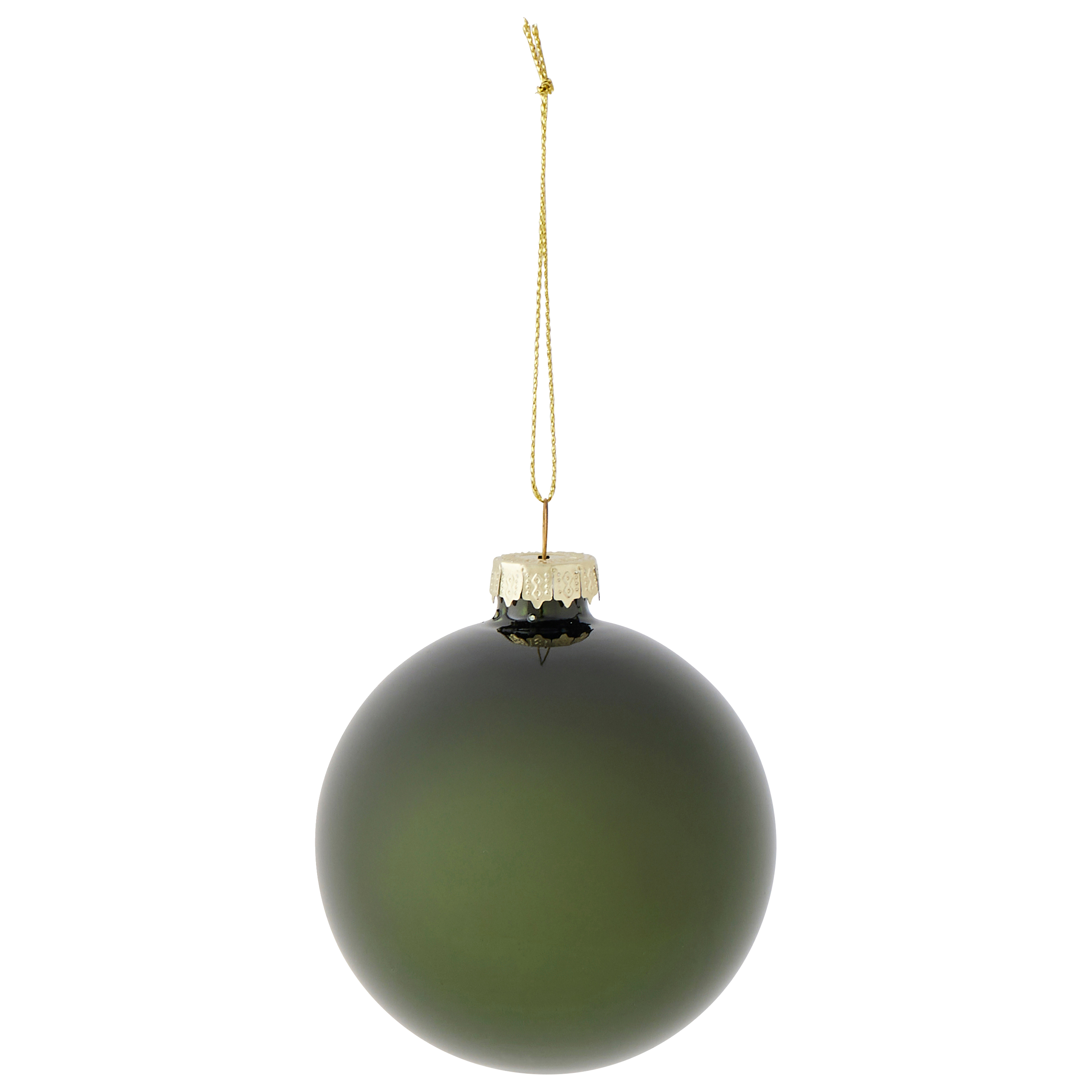 Boule de Noël en verre vert foncé Ø 8 cm - ECLOZ - Image 2