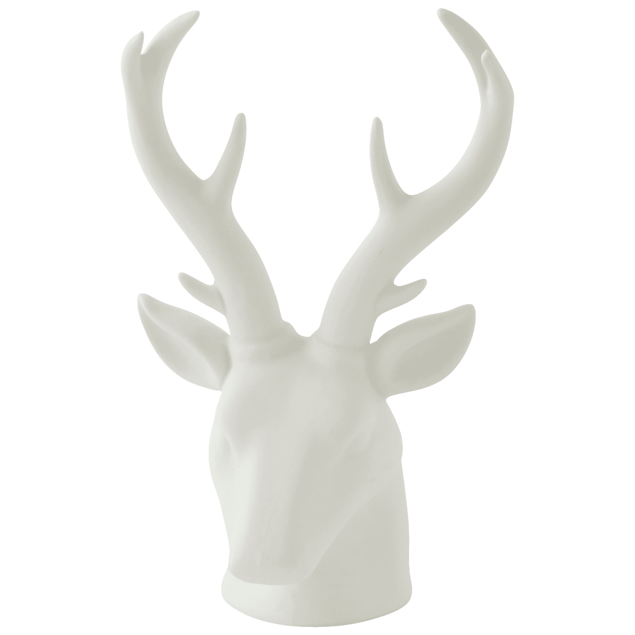 Tête de cerf blanche en céramique H.24 cm - ECLOZ - Image 2