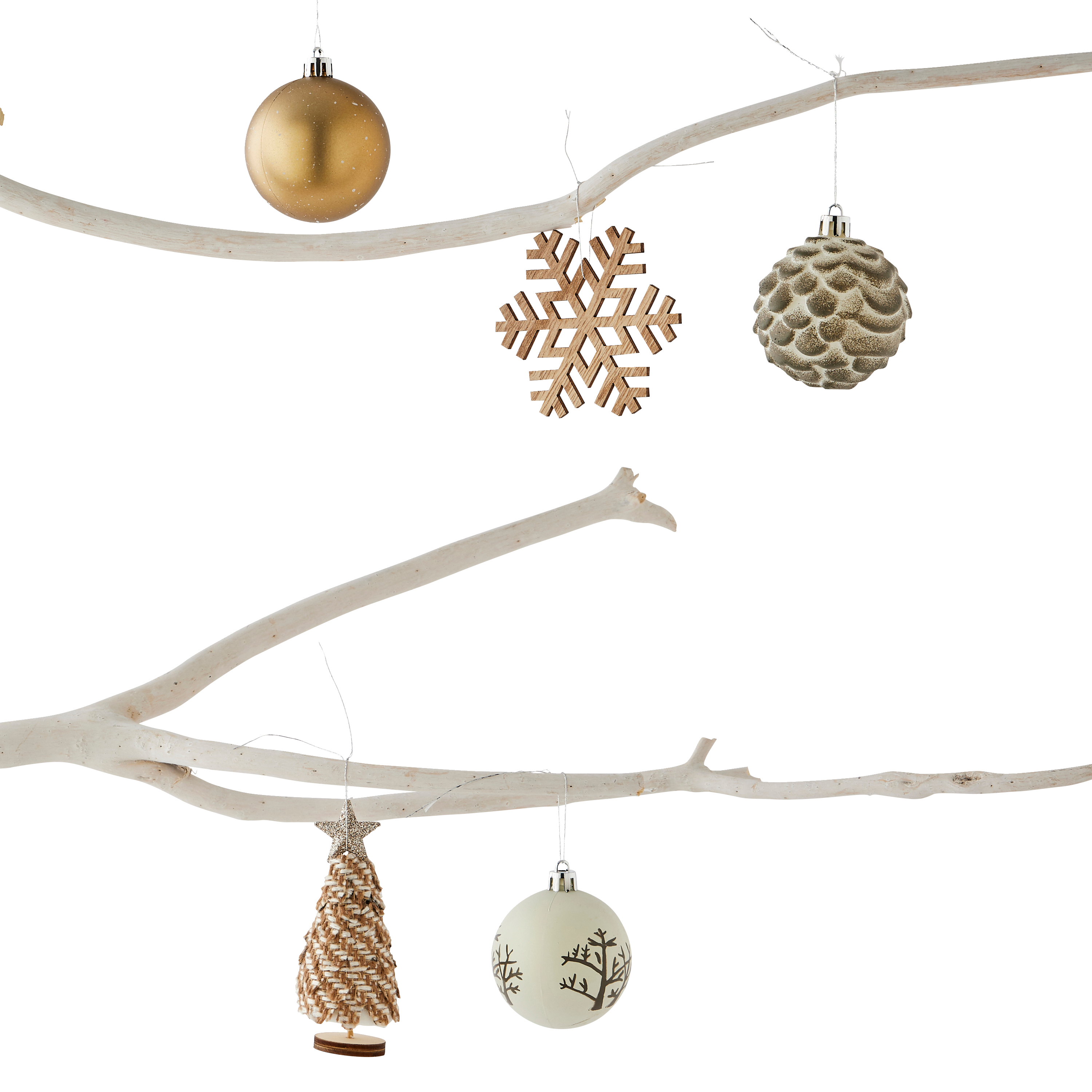 Ecloz - Set de 10 éléments de décoration de Noël sapin et maison - ECLOZ - Image 2