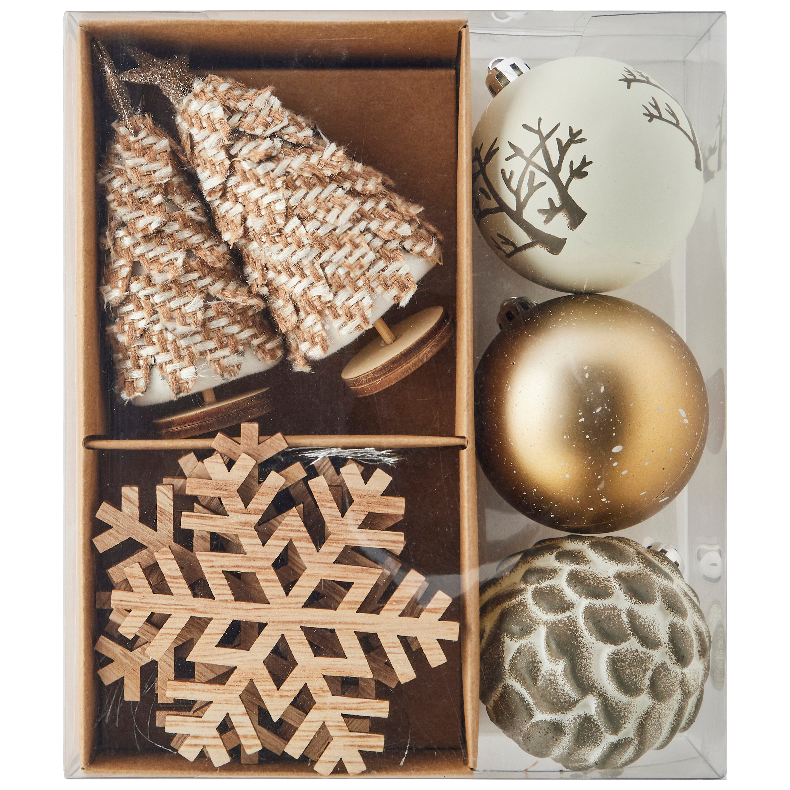 Ecloz - Set de 10 éléments de décoration de Noël sapin et maison - ECLOZ - Image 3