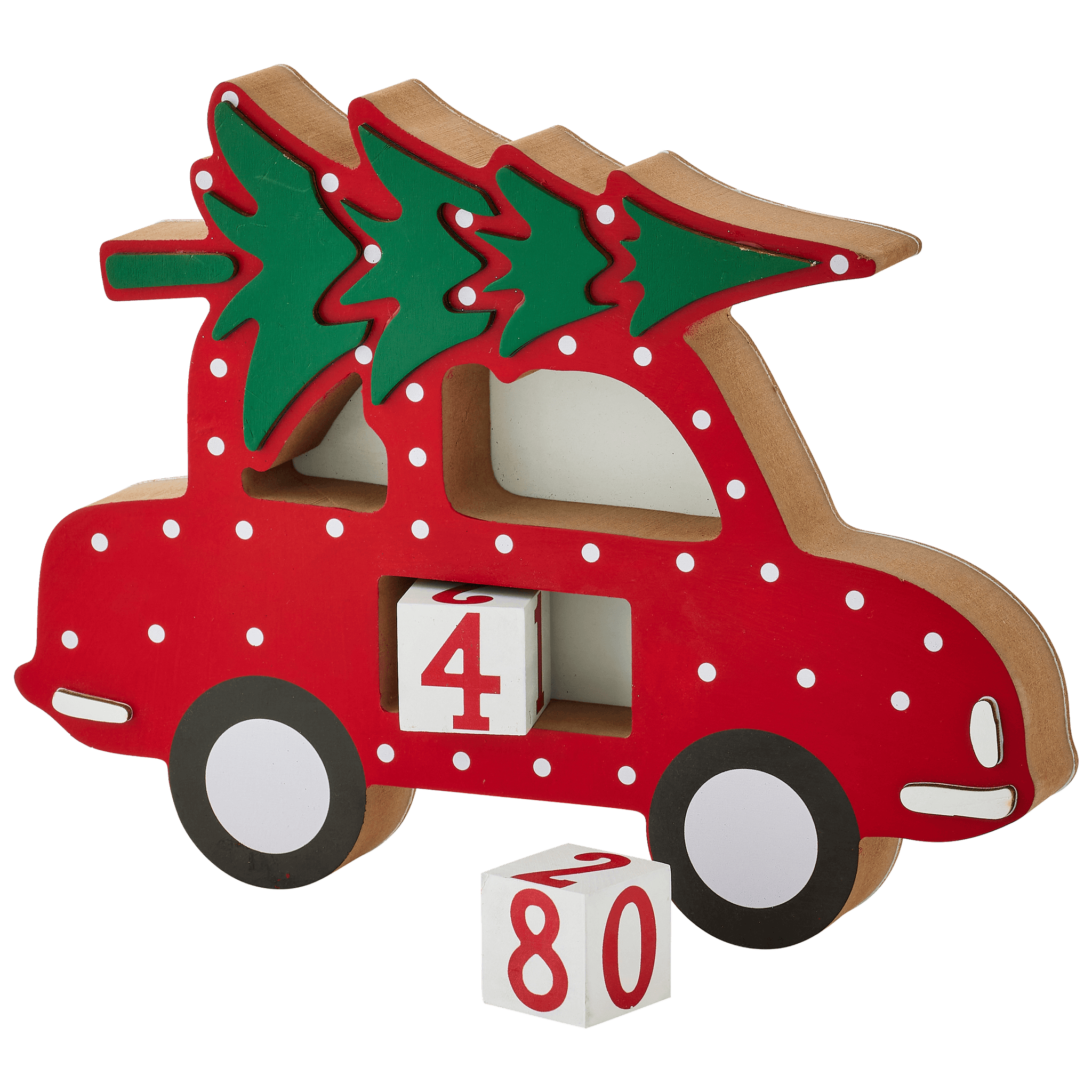 Calendrier de Noël voiture rouge - ECLOZ - Image 2