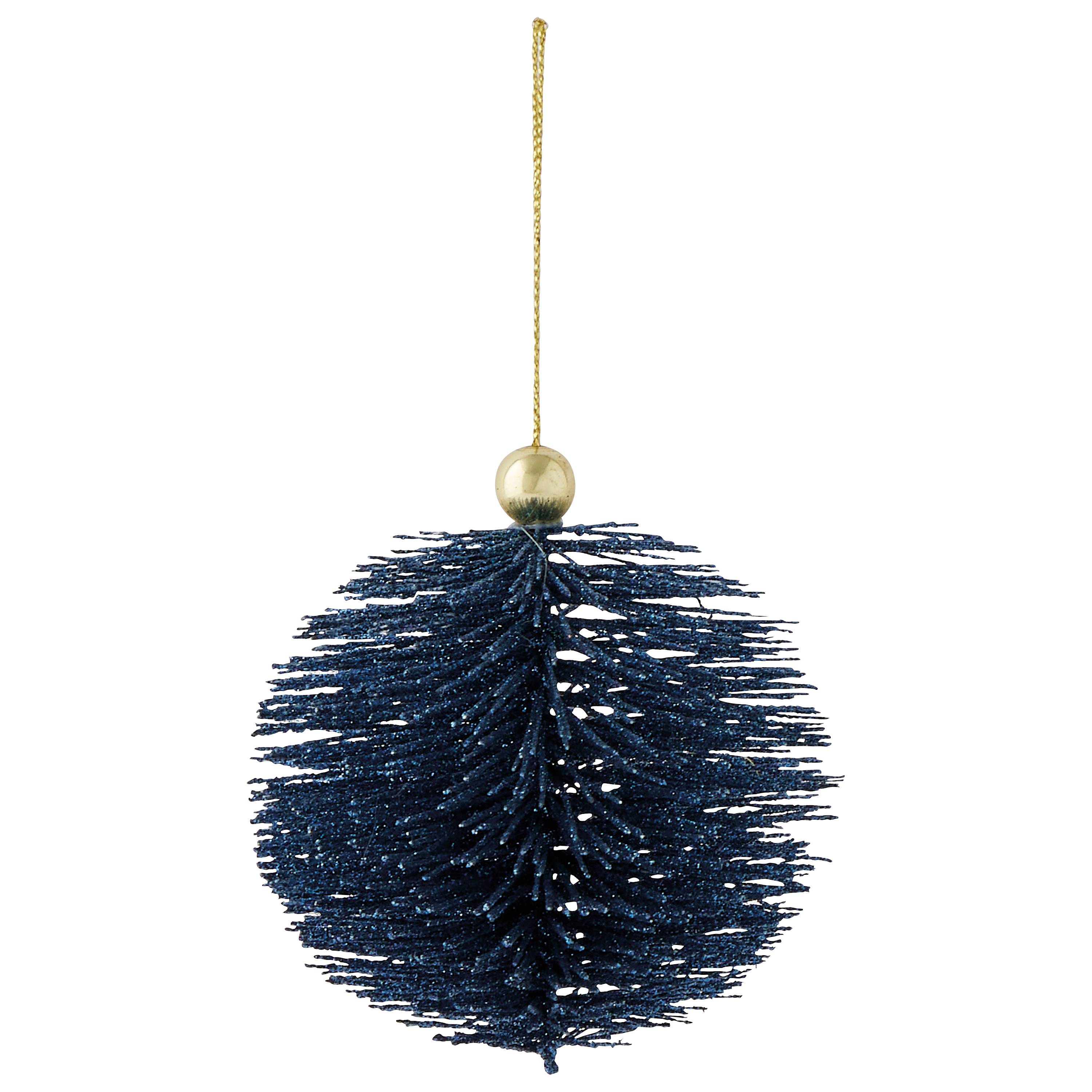 Ecloz - Boule de Noël effet brossé bleu foncé Ø 8 cm - ECLOZ - Image 2