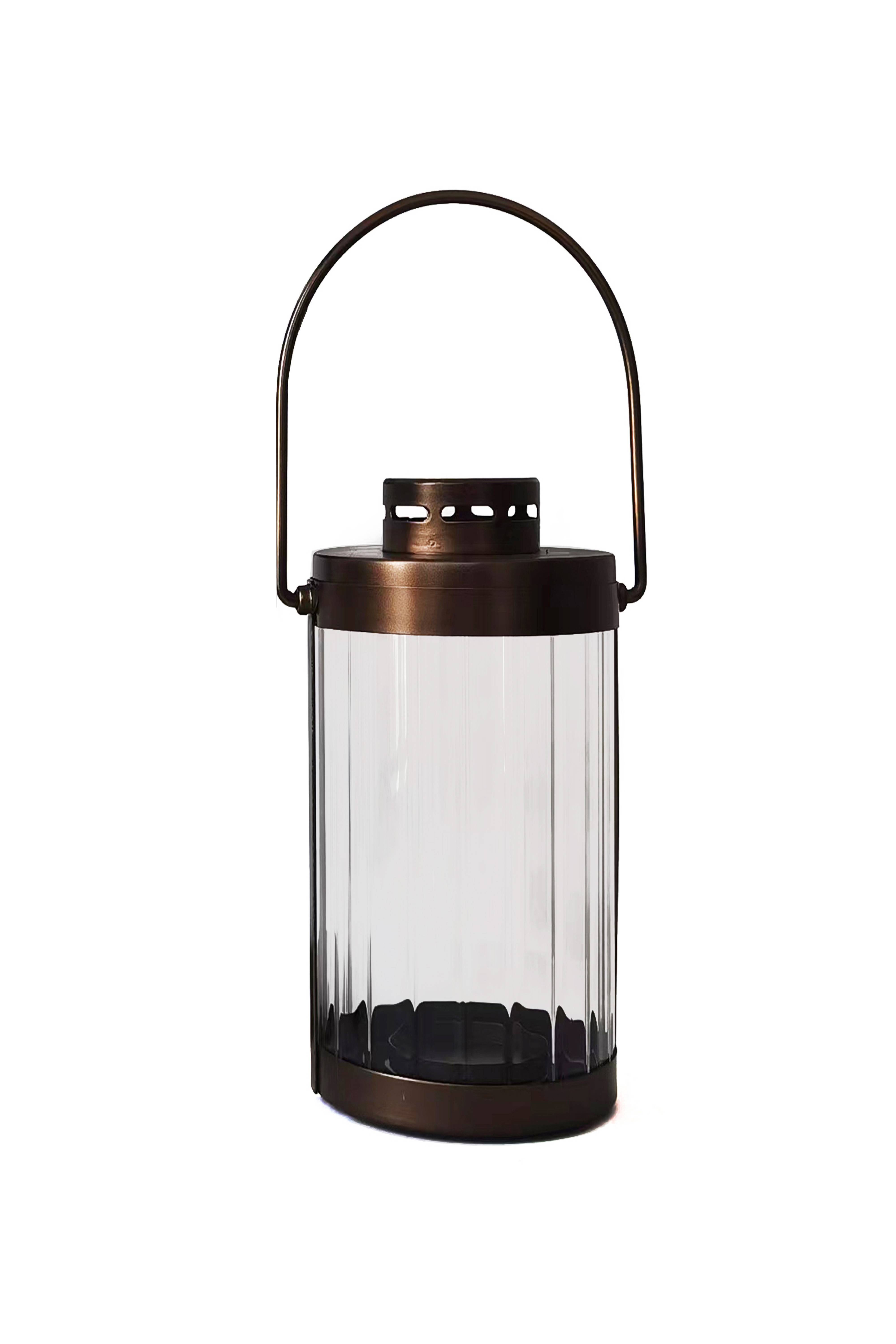 Ecloz - Lanterne verre et cuivre H.29 cm - ECLOZ