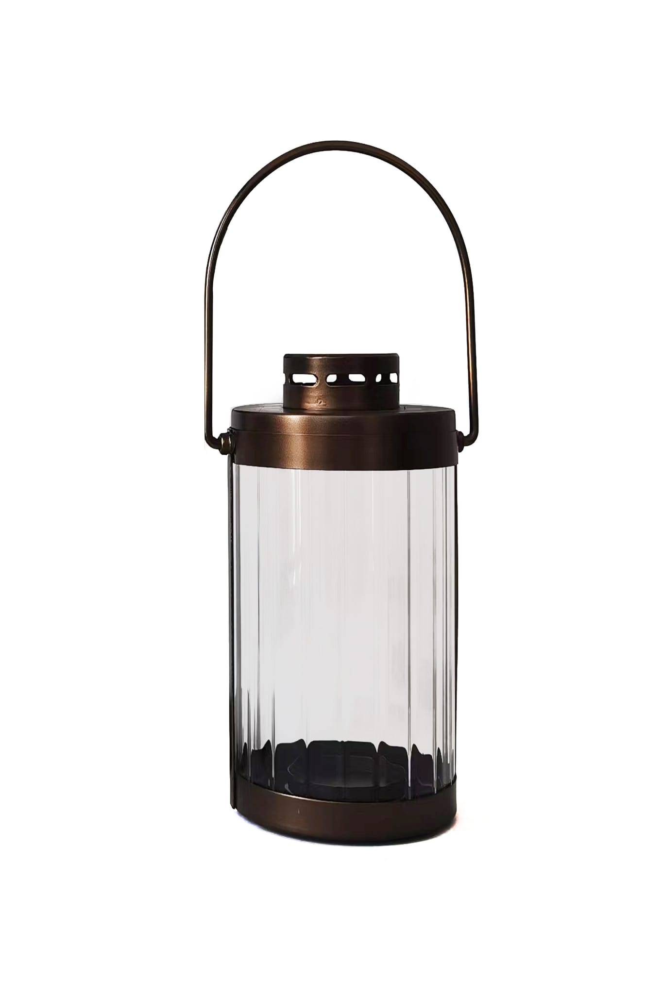 Lanterne verre et cuivre H.29 cm - ECLOZ