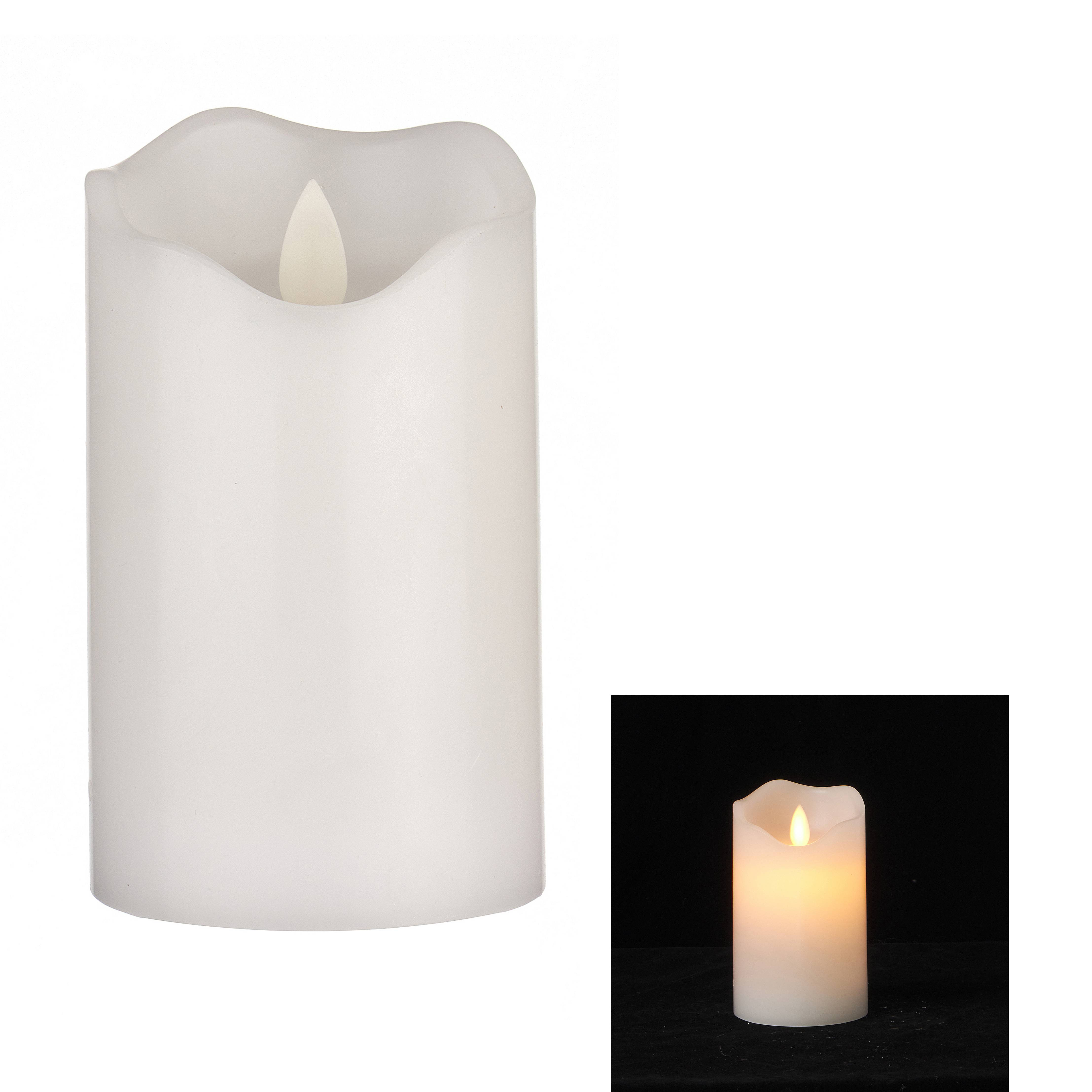 Bougie LED blanche H.15 cm - ECLOZ