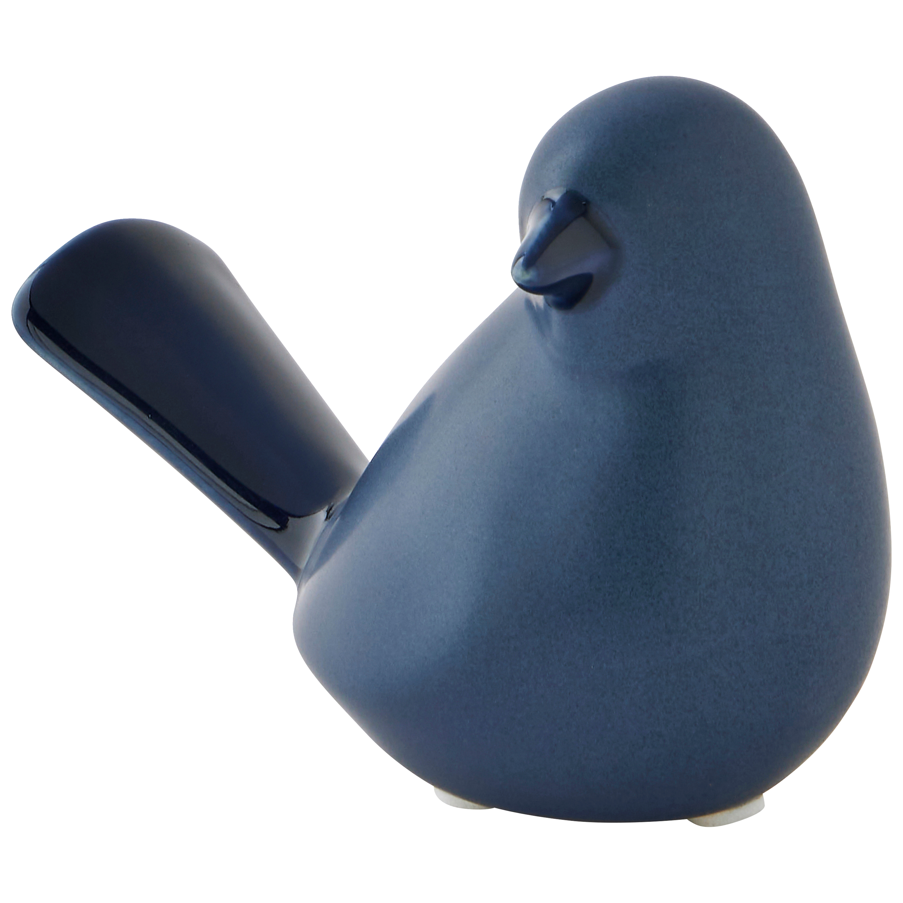 Ecloz - Oiseau tête droite bleu H.10 cm - ECLOZ - Image 1