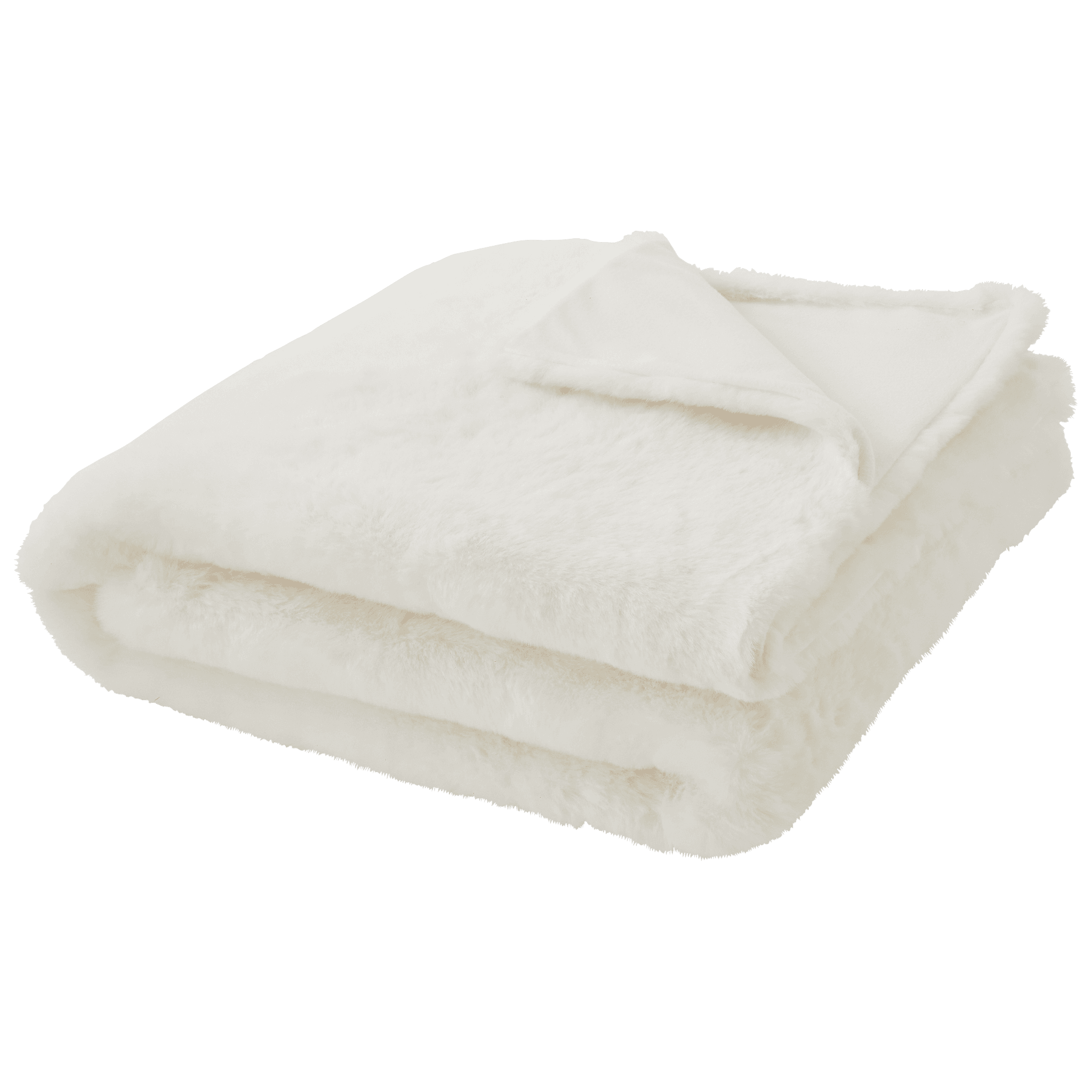 Plaid blanc imitation fourrure - ECLOZ - Image 1