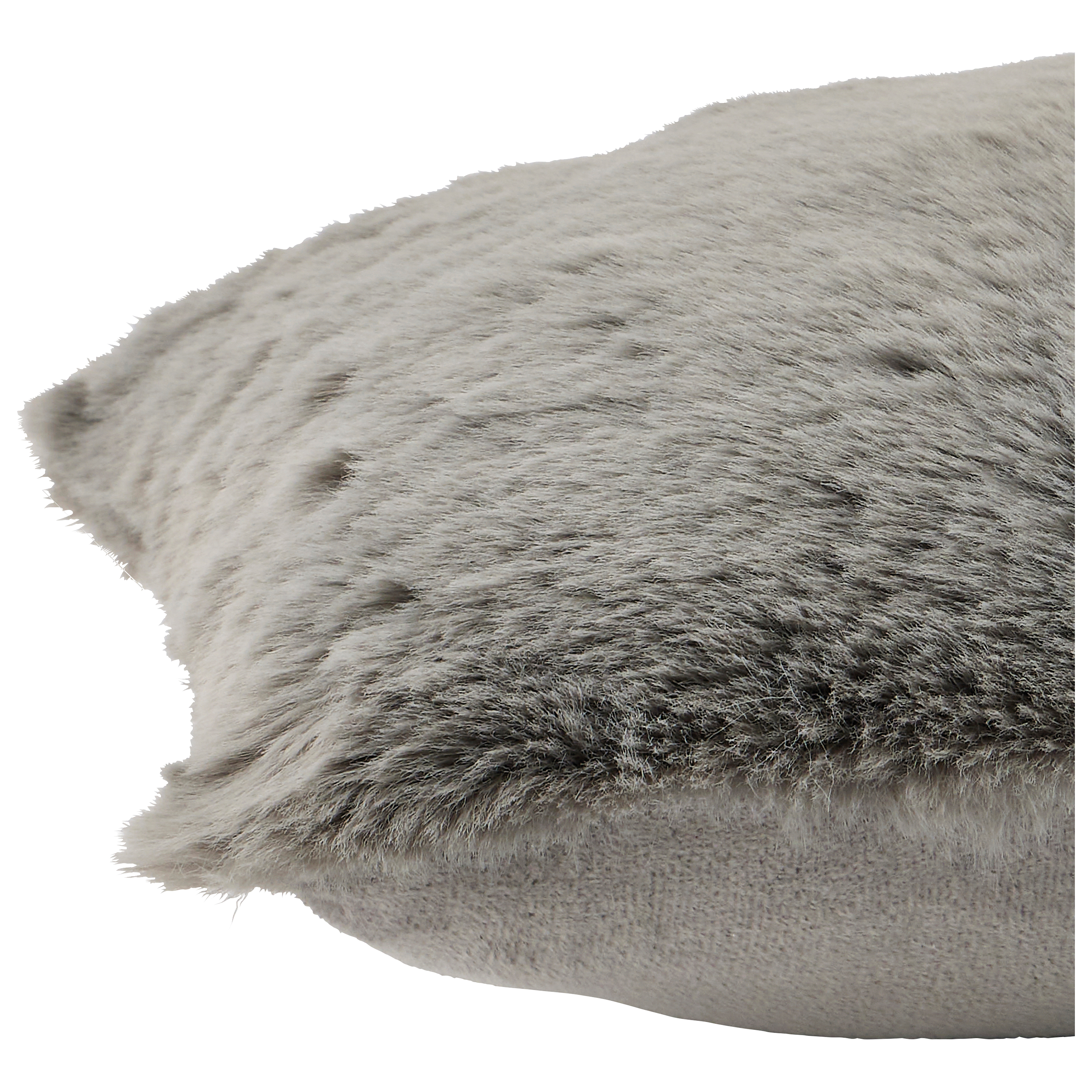 Ecloz - Coussin fausse fourrure gris L.50 x l.30 cm - ECLOZ - Image 4