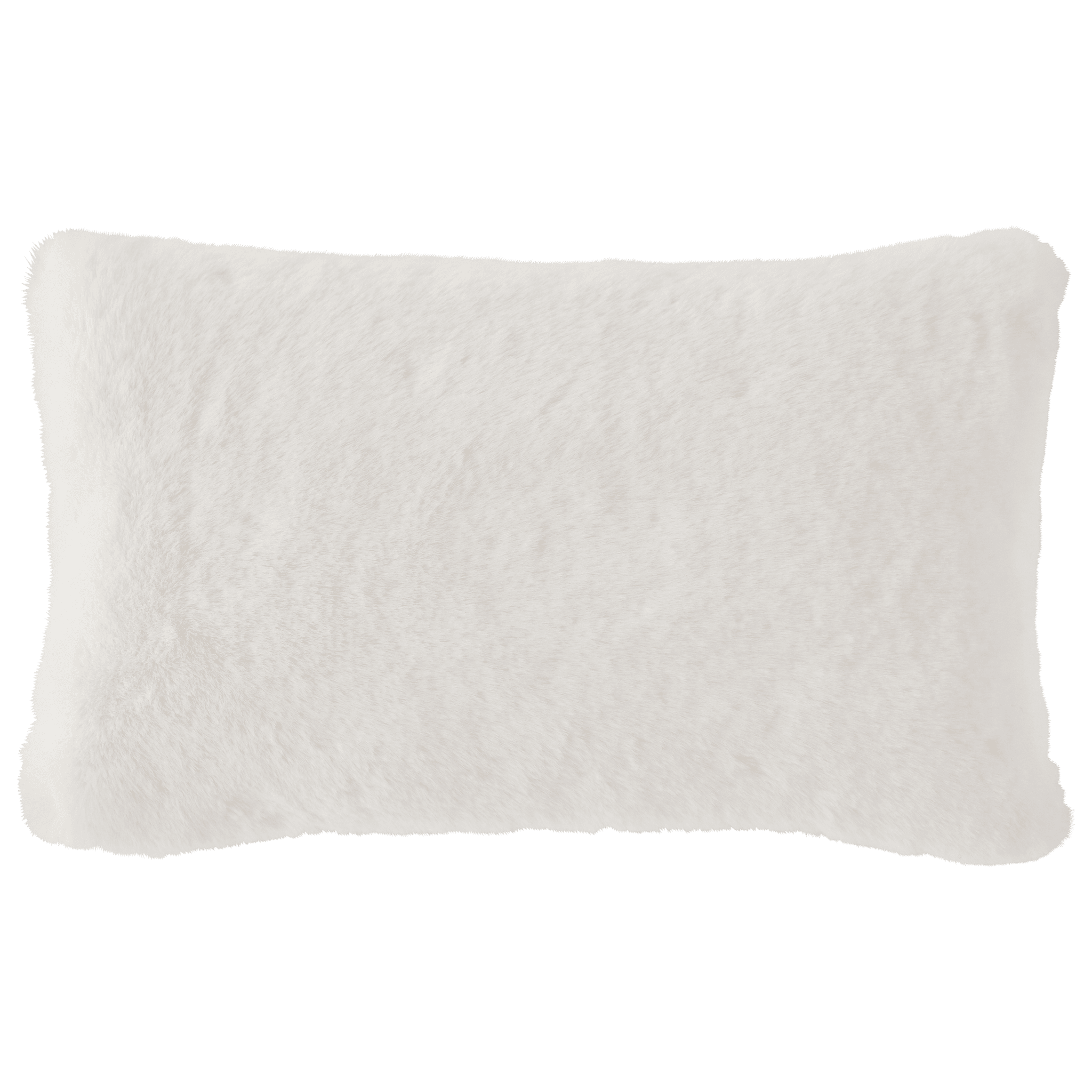 Coussin blanc imitation fourrure - ECLOZ - Image 5