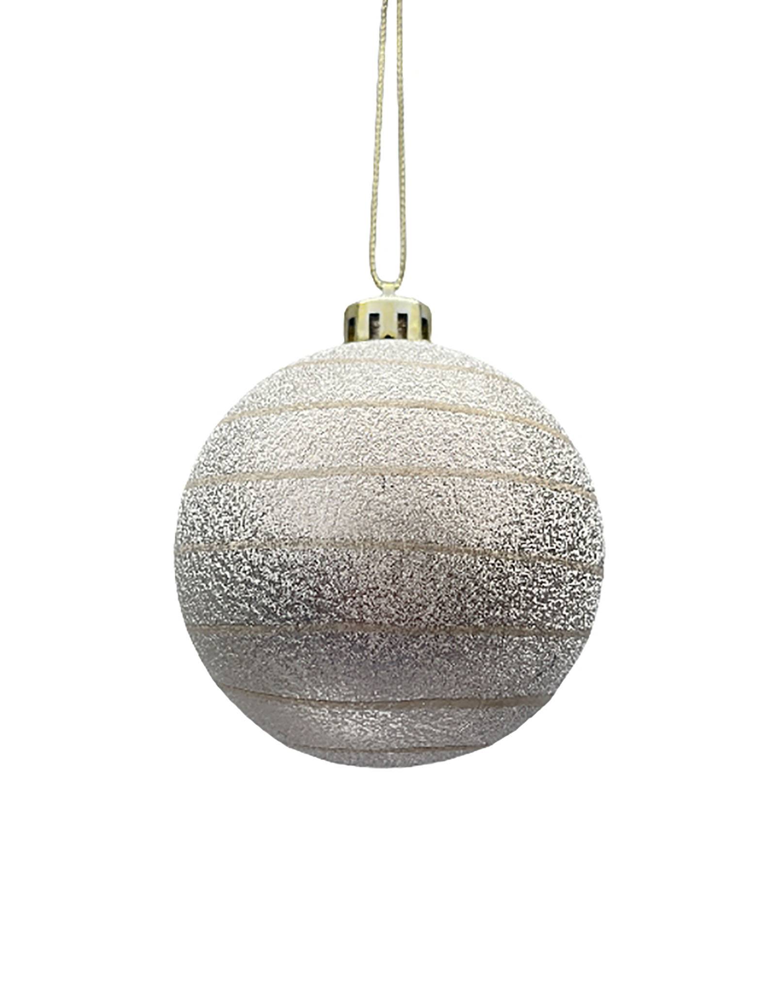 Ecloz - Boule de Noël en plastique paillettes dorées - ECLOZ