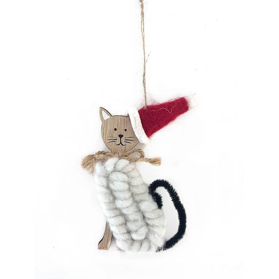 Suspension décorative de Noël chat - ECLOZ
