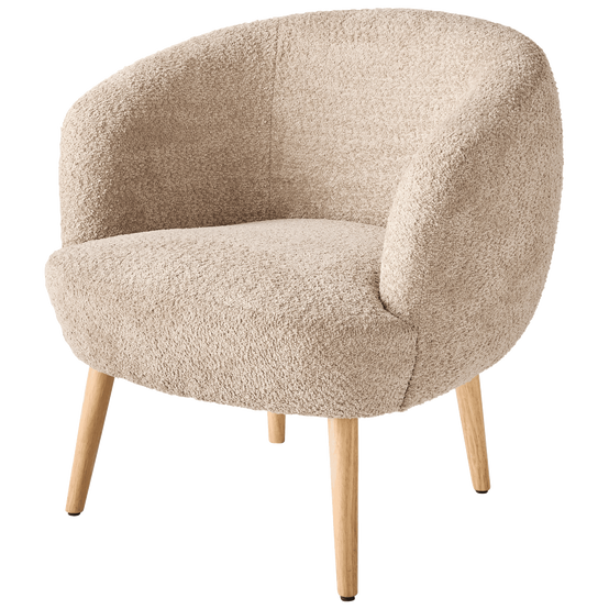 Fauteuil gris pieds bois - ECLOZ - Image 3